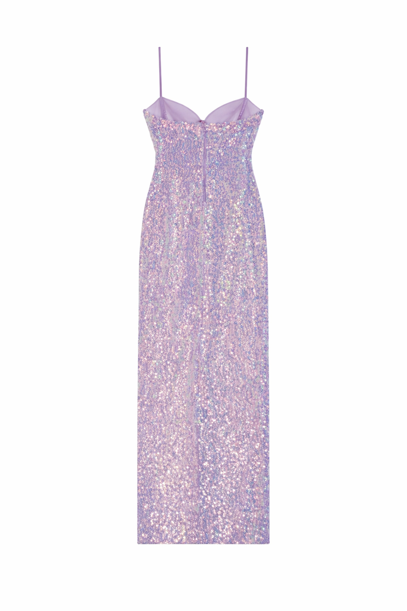 Sequined Cutout Maxi Dress