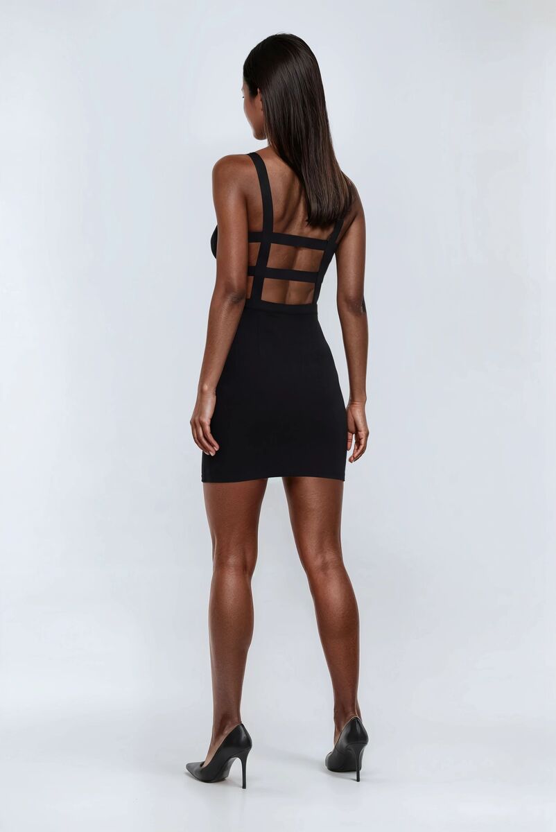 Cut-Out Sleeveless Mini Dress
