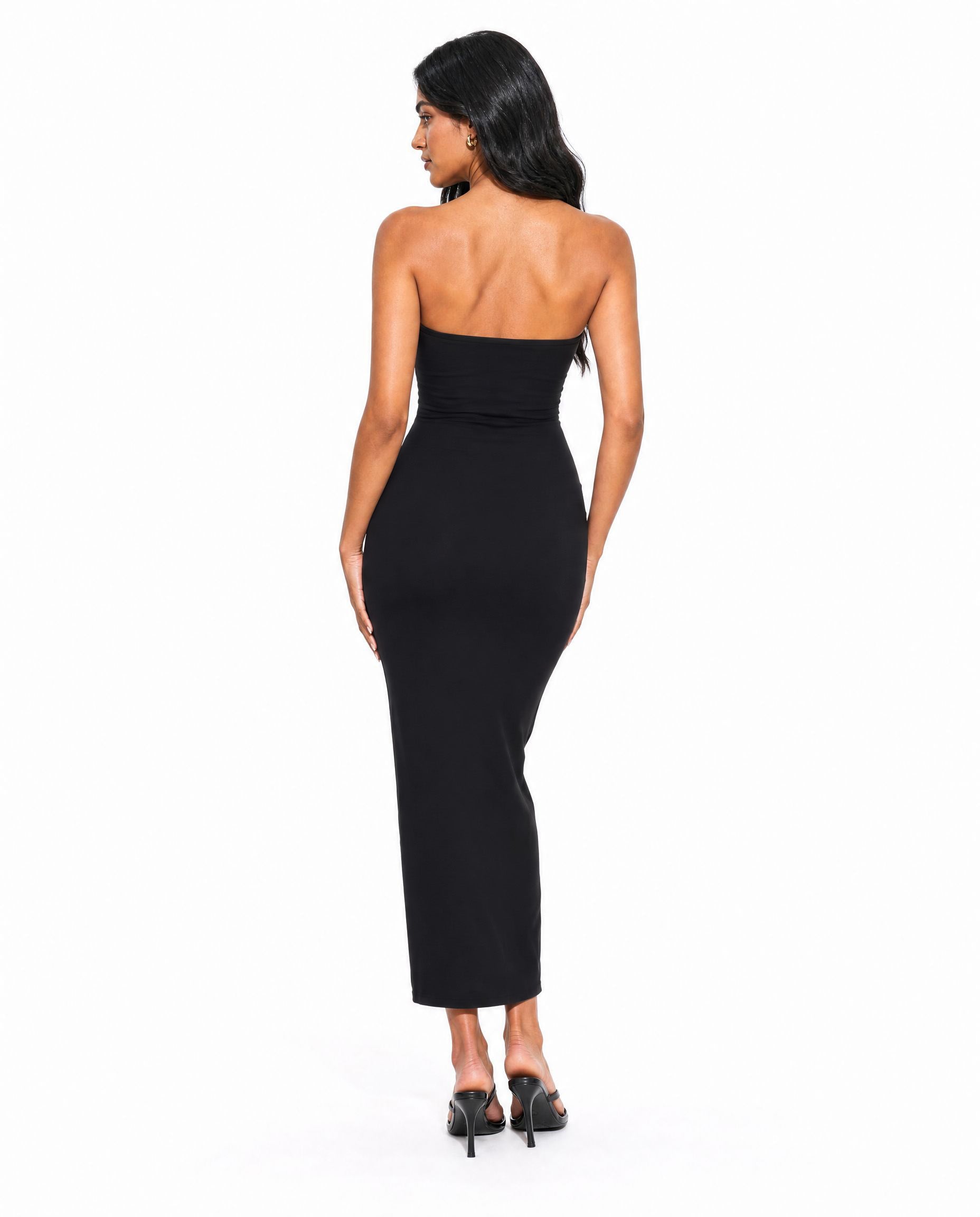 Strapless Cutout Bodycon Maxi Dress