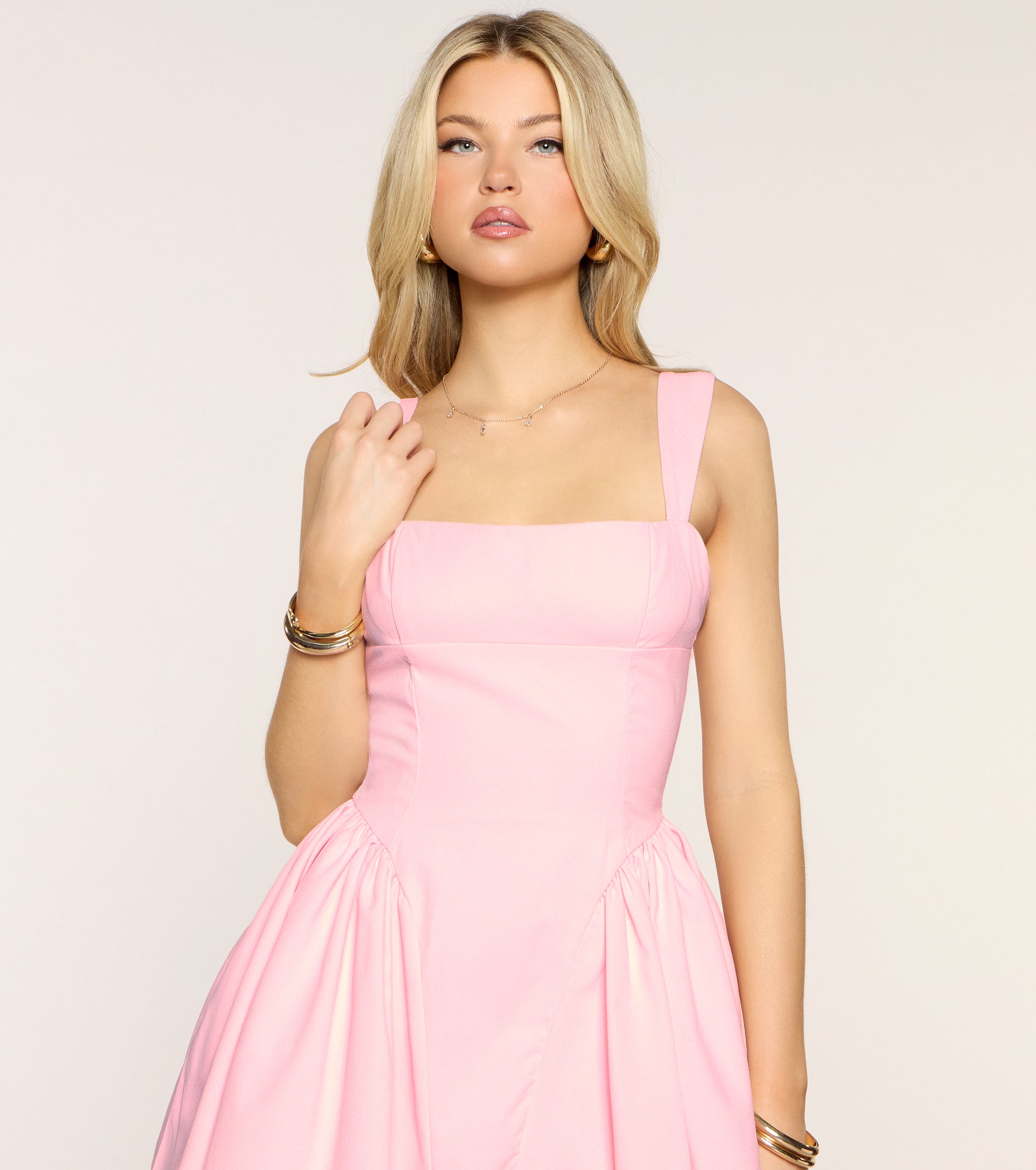 Pretty Little Crepe Skater Dress