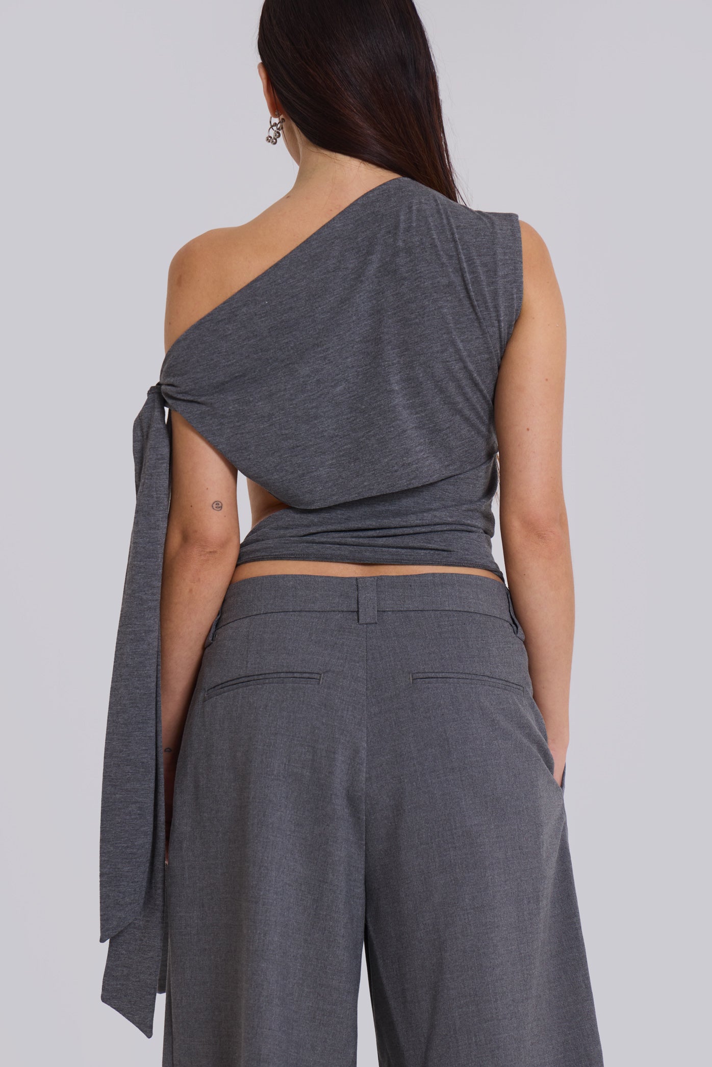 Mena Asymmetric Top in Grey