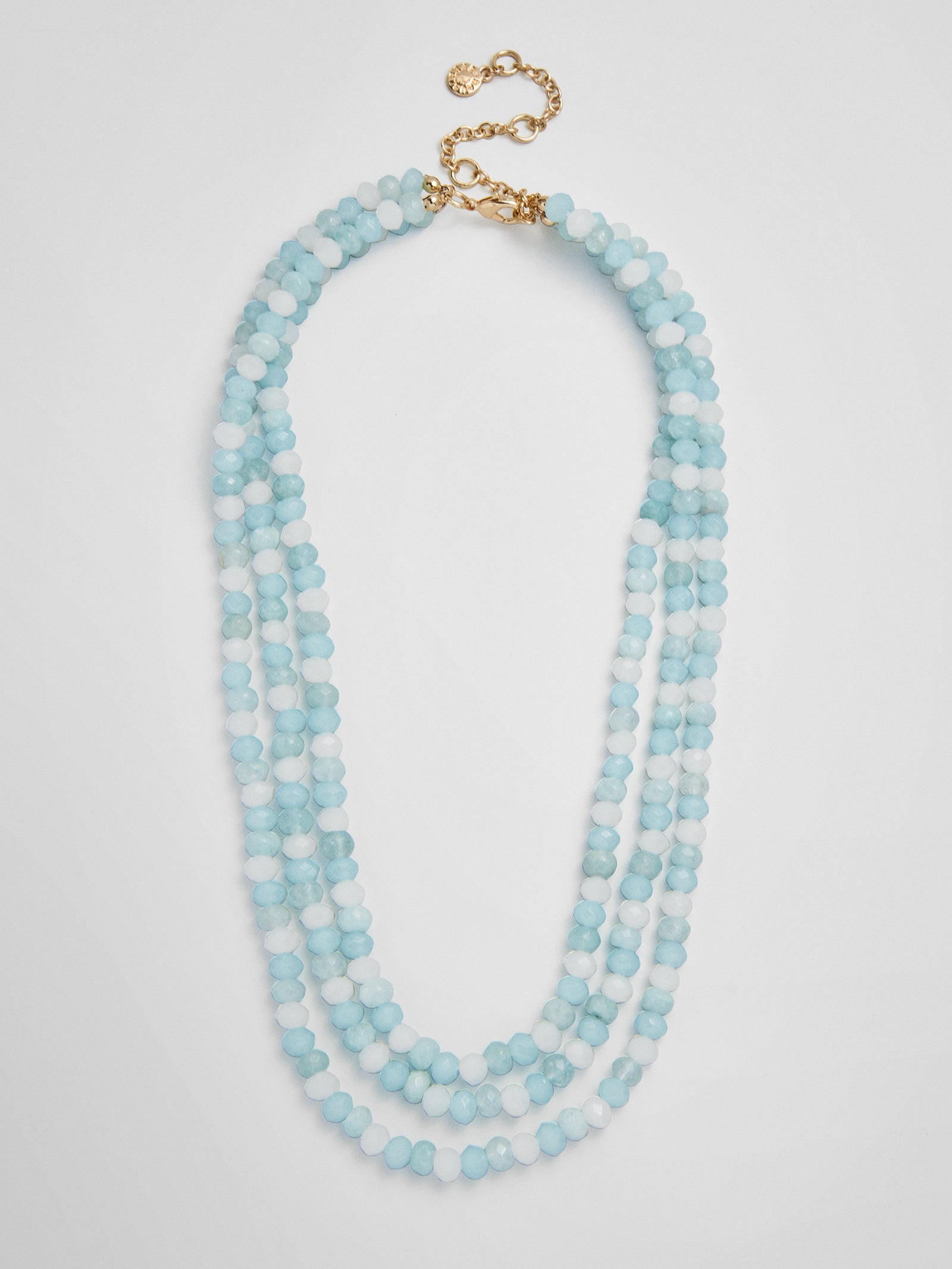 Lena Semi-Precious Layered Necklace - Turquoise