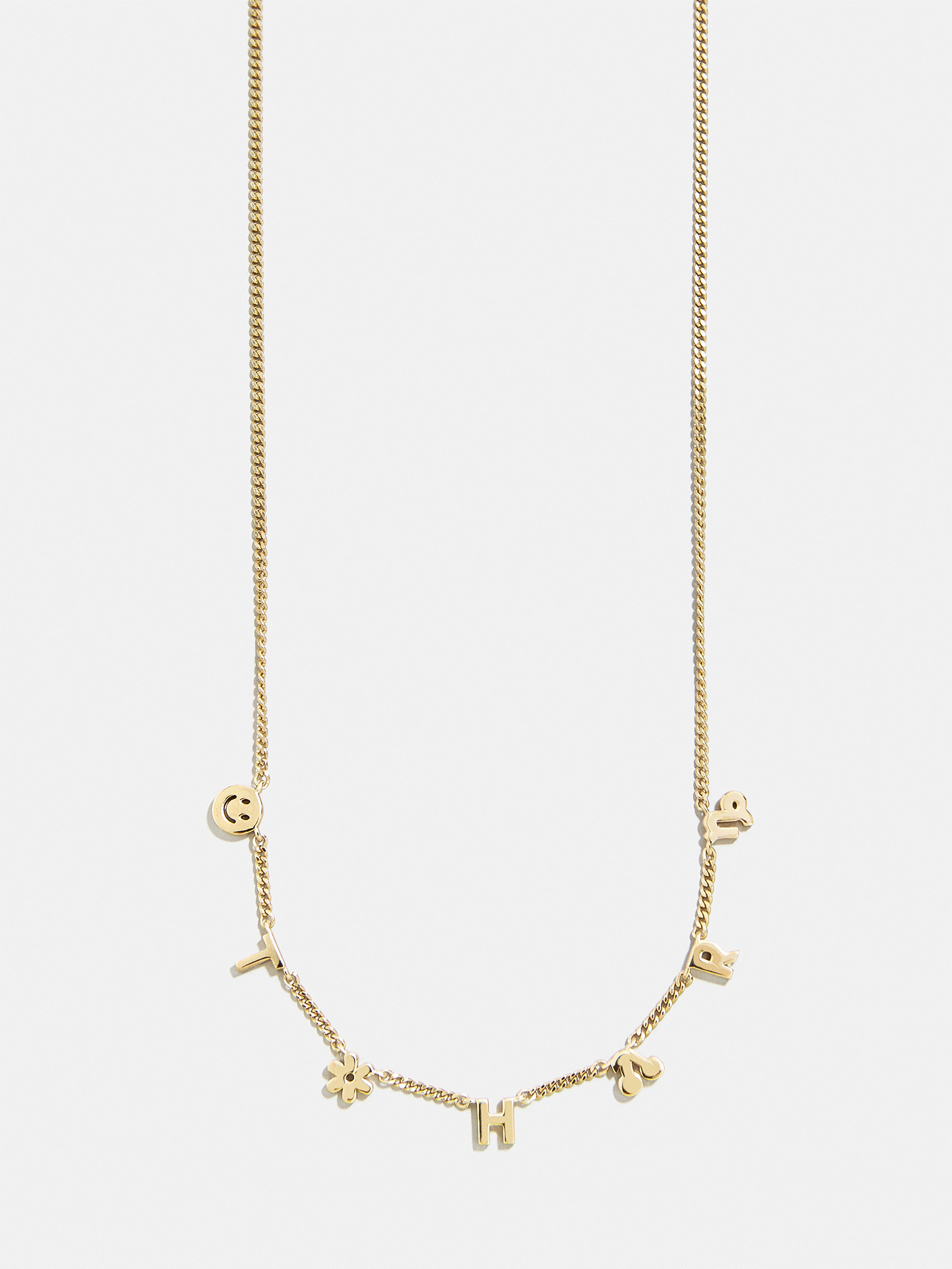 Mini 14K Gold Custom Icon Necklace - 14K Gold