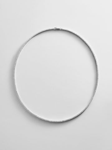 Billie Sterling Silver Tennis Necklace - Sterling Silver