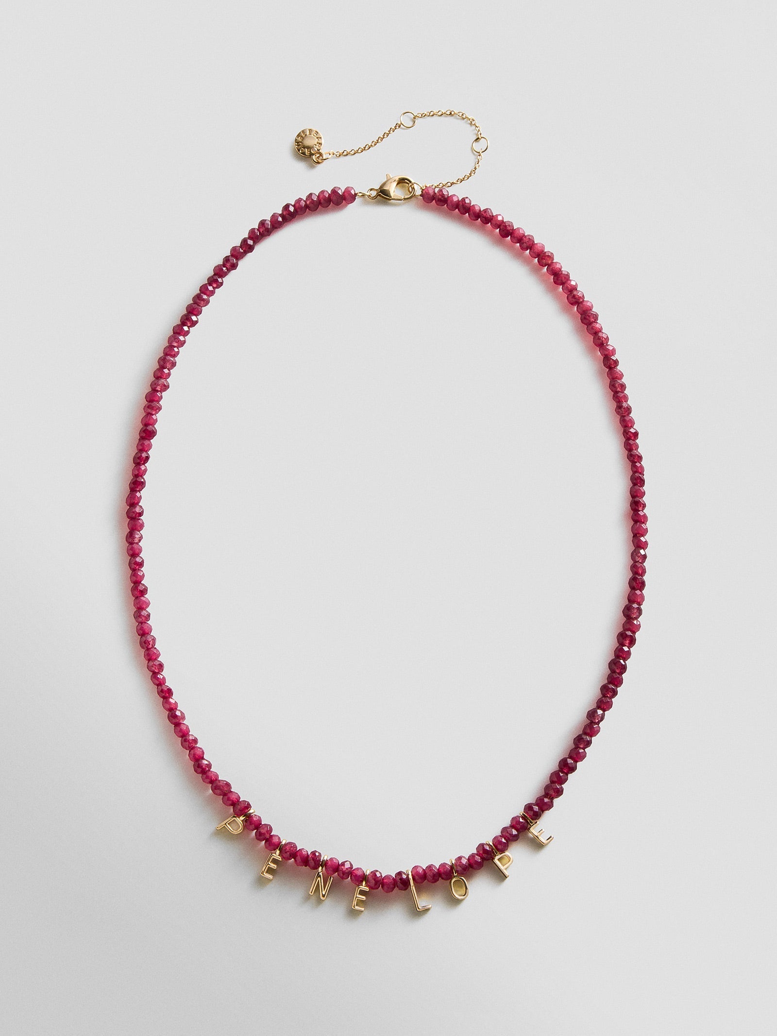 Mini Semi-Precious Custom Necklace - Red Jasper