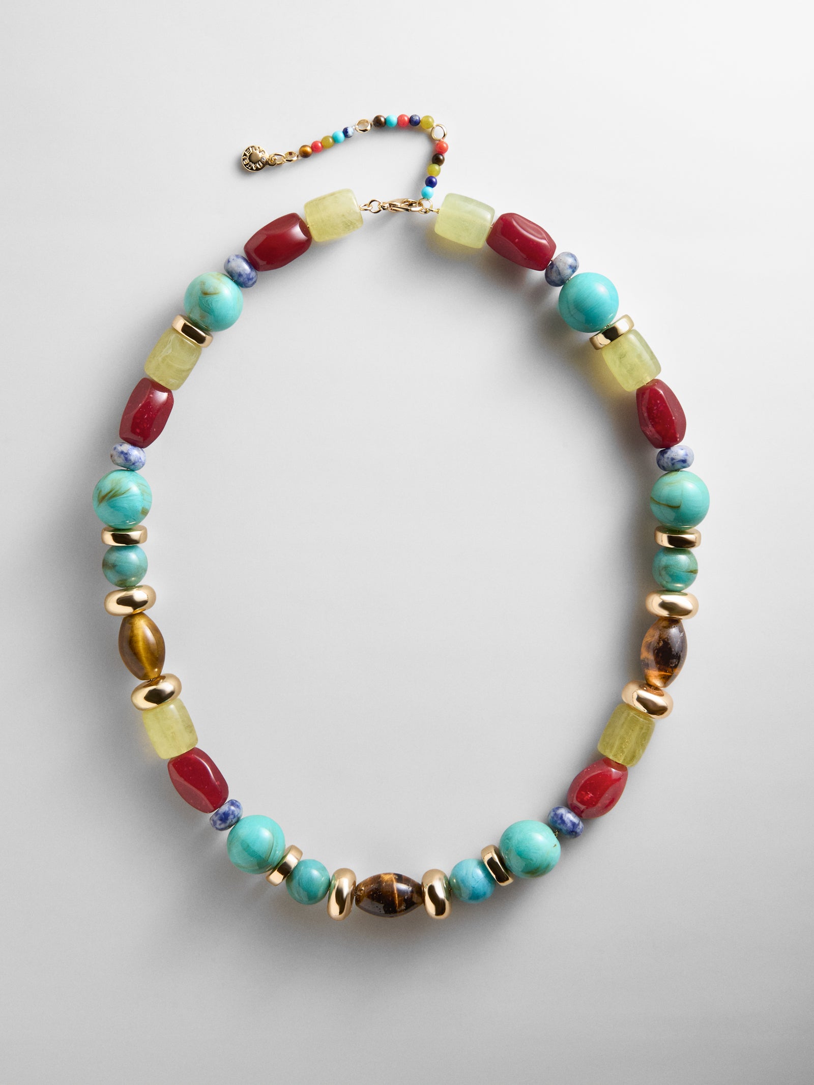 Justine Semi-Precious Beaded Necklace - Multi Bead
