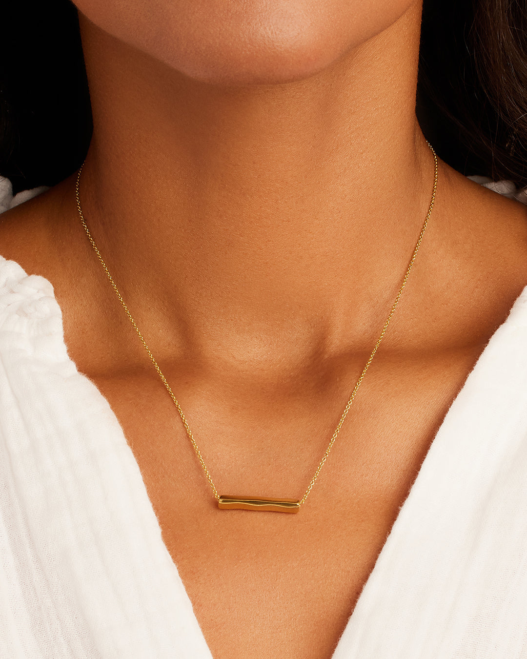 Bespoke Bar Adjustable Necklace (Gold)