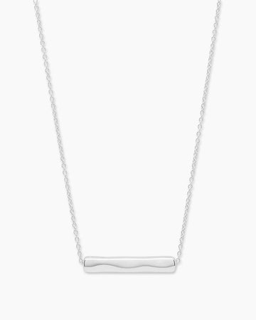 Bespoke Bar Adjustable Necklace (Silver)