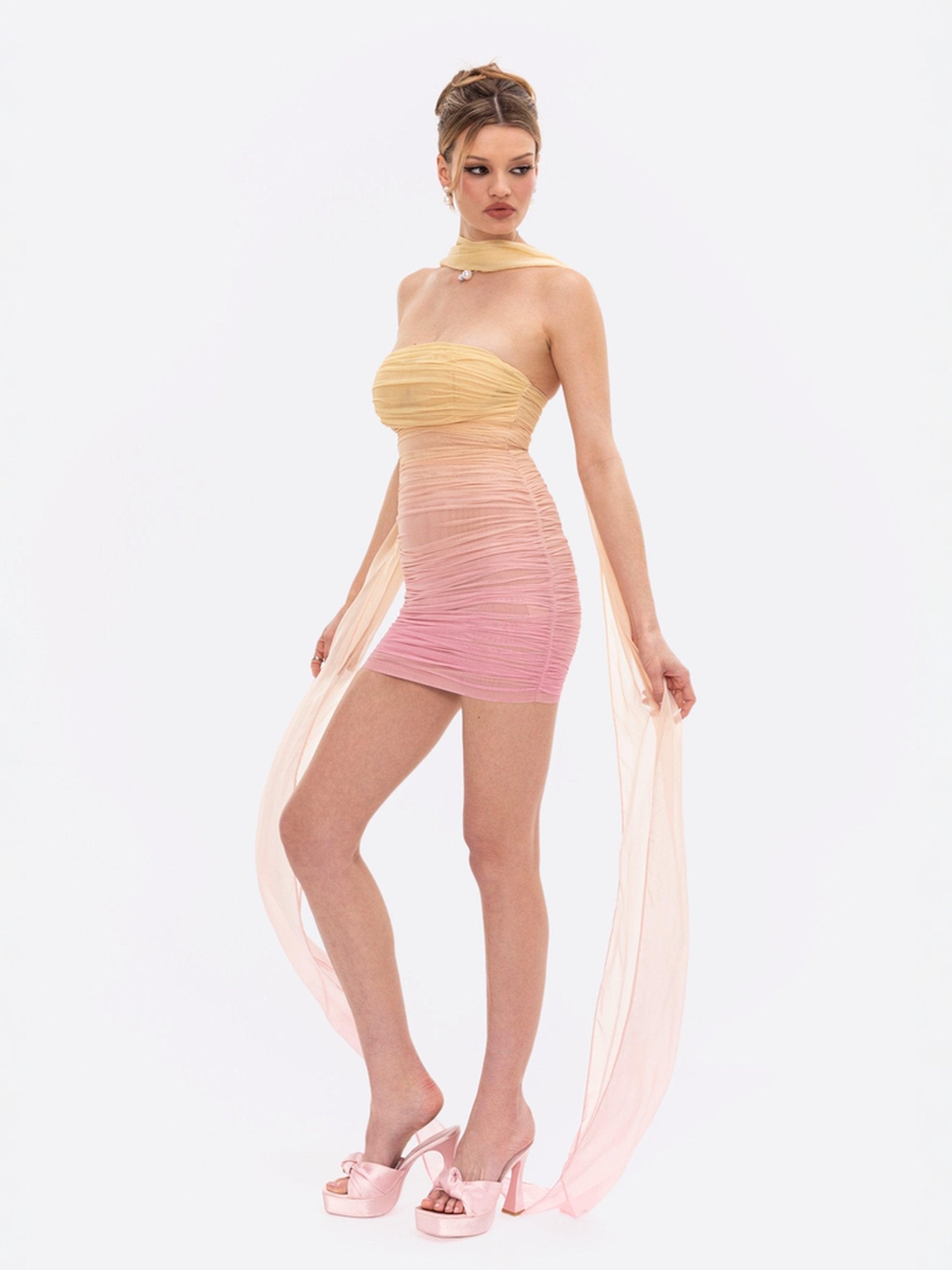 Ophelia Dress -Yellow -Final Sale