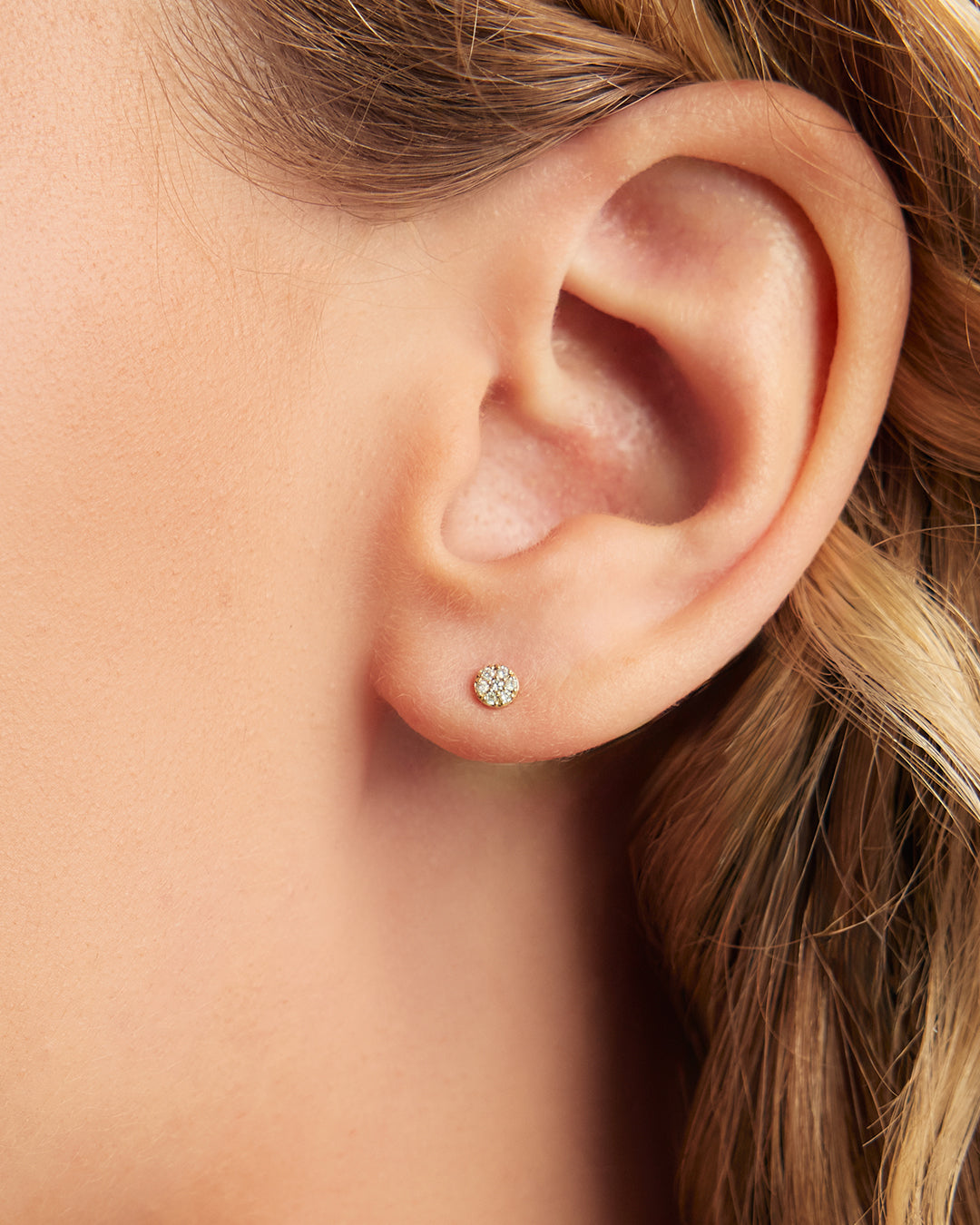 Diamond Pavé Single Stud