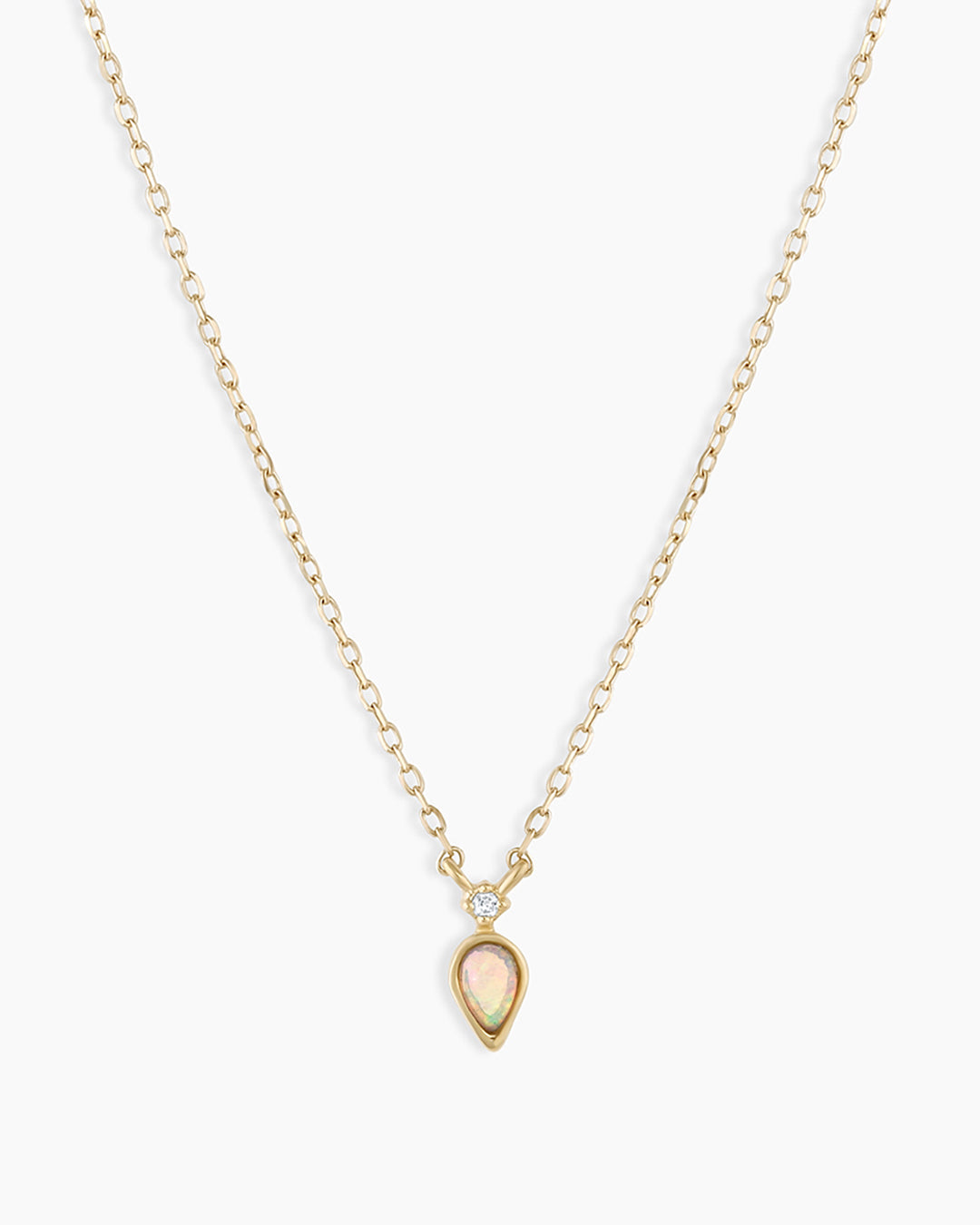 Diamond And Opal Necklace