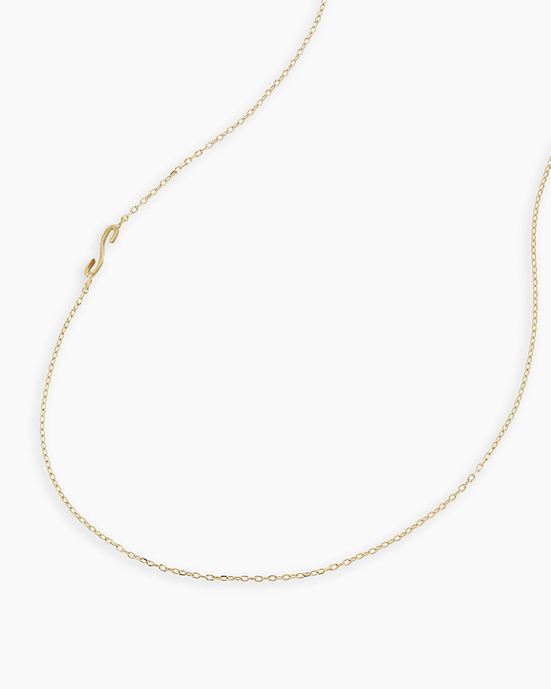 14K Gold Alphabet Necklace