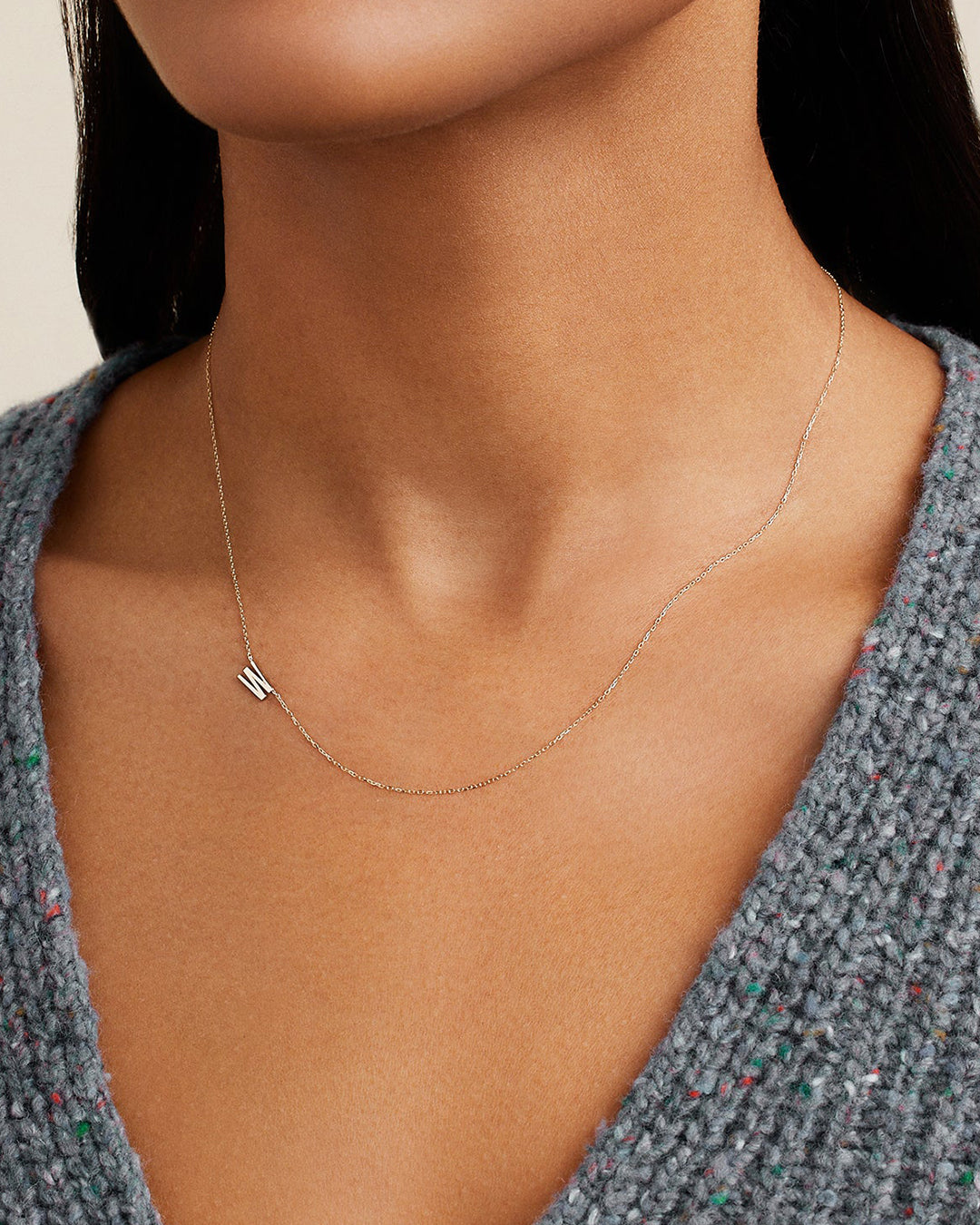 14K Gold Alphabet Necklace