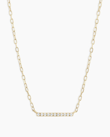 Diamond Bar Necklace