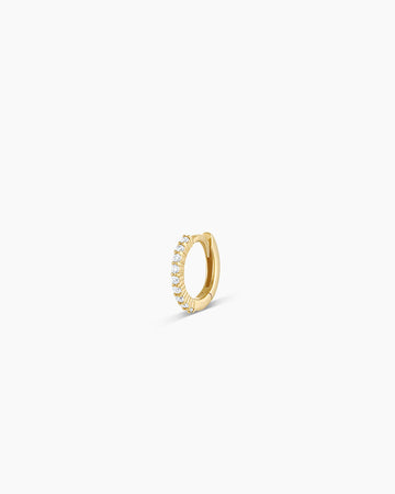 Diamond Pavé Single Huggie