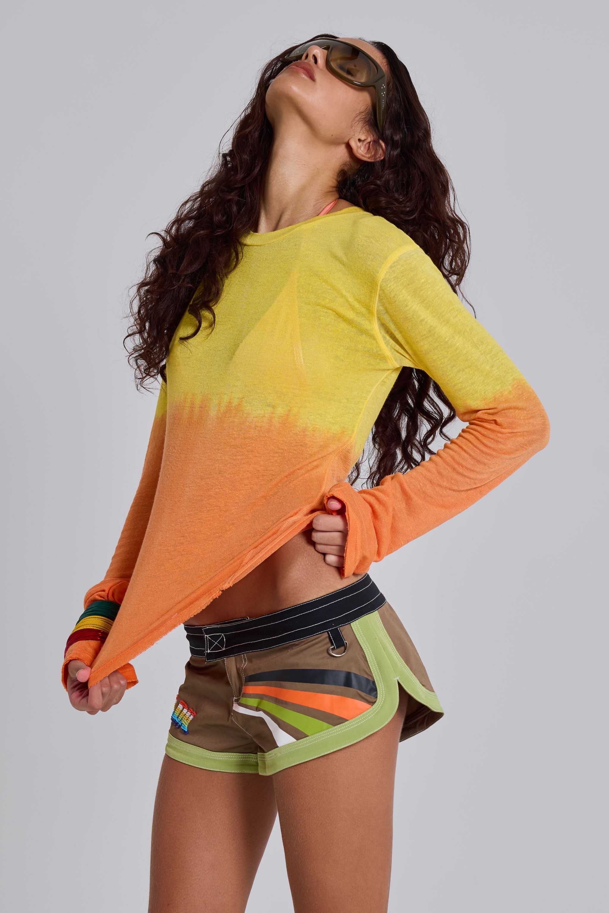 Lumir Knit Ombre Long Sleeve Top
