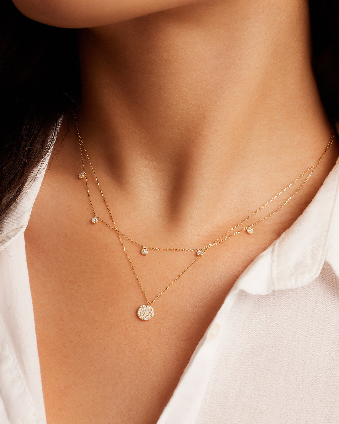 Diamond Pav Necklace