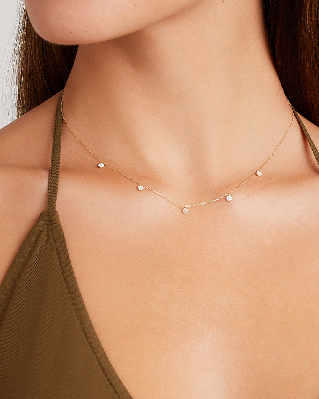 Diamond Pav Flutter Necklace
