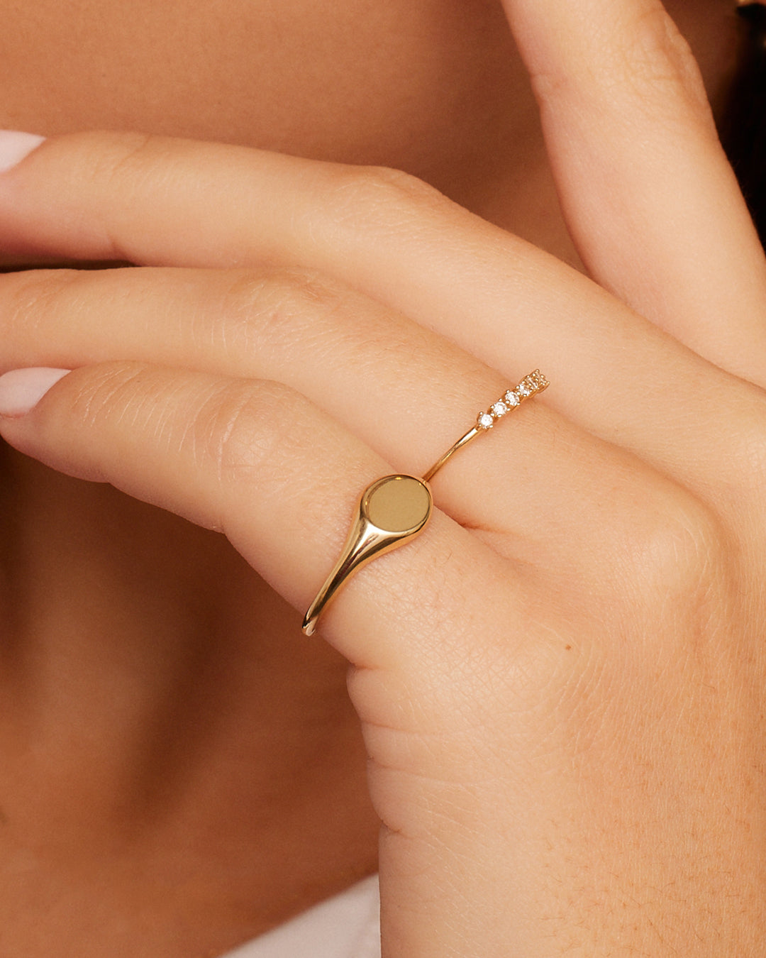 14K Gold Bespoke Signet Ring