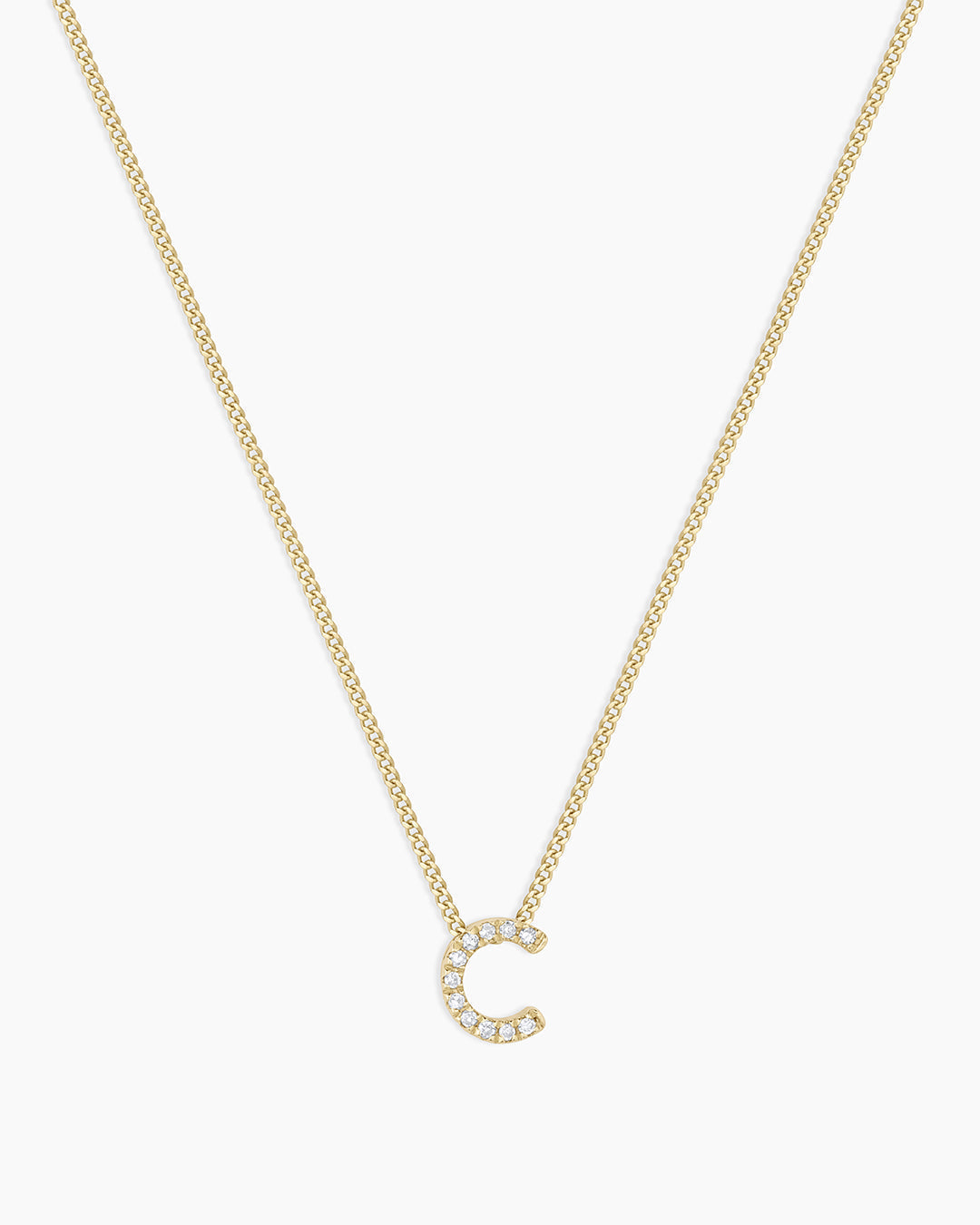 Diamond Alphabet Necklace