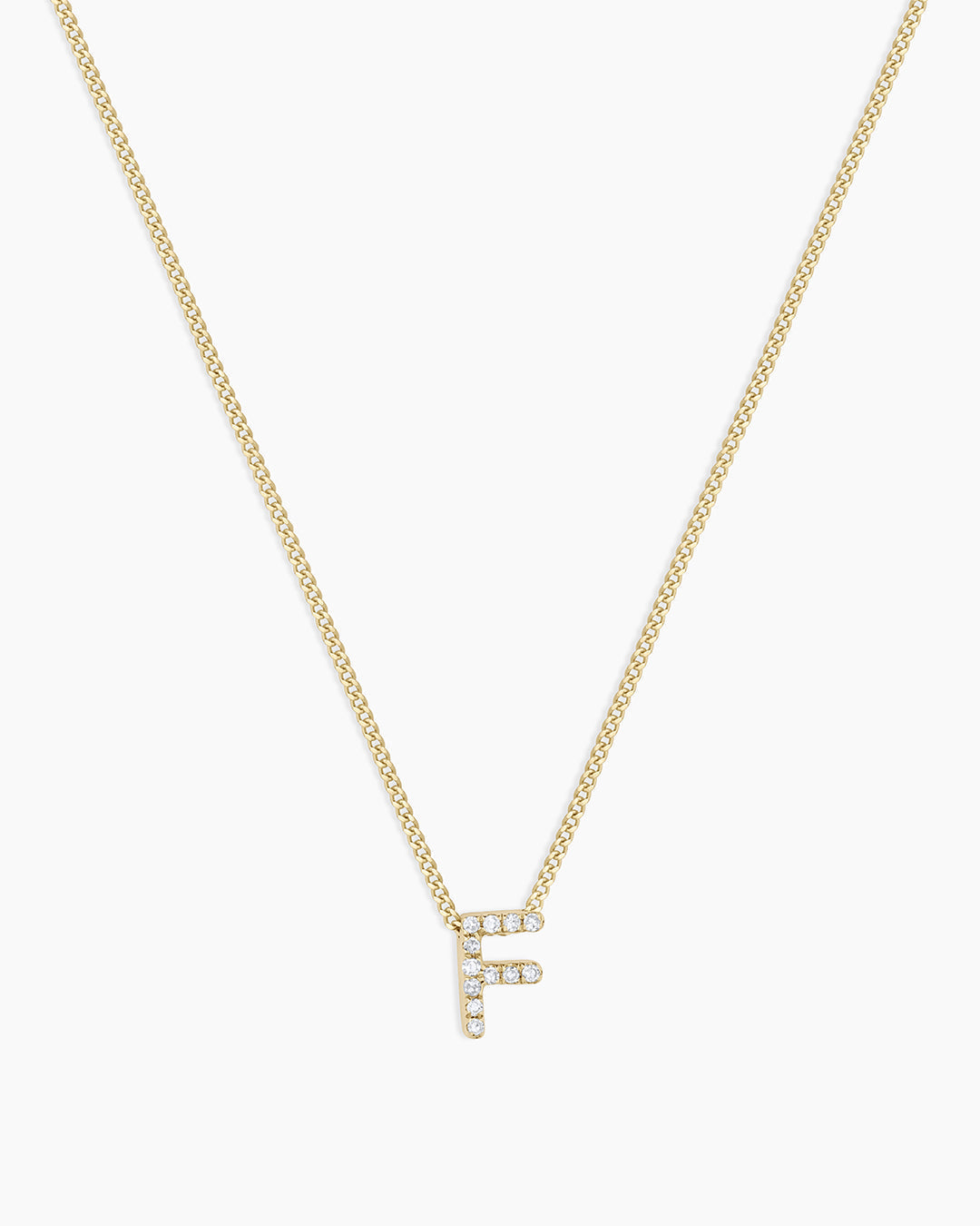 Diamond Alphabet Necklace