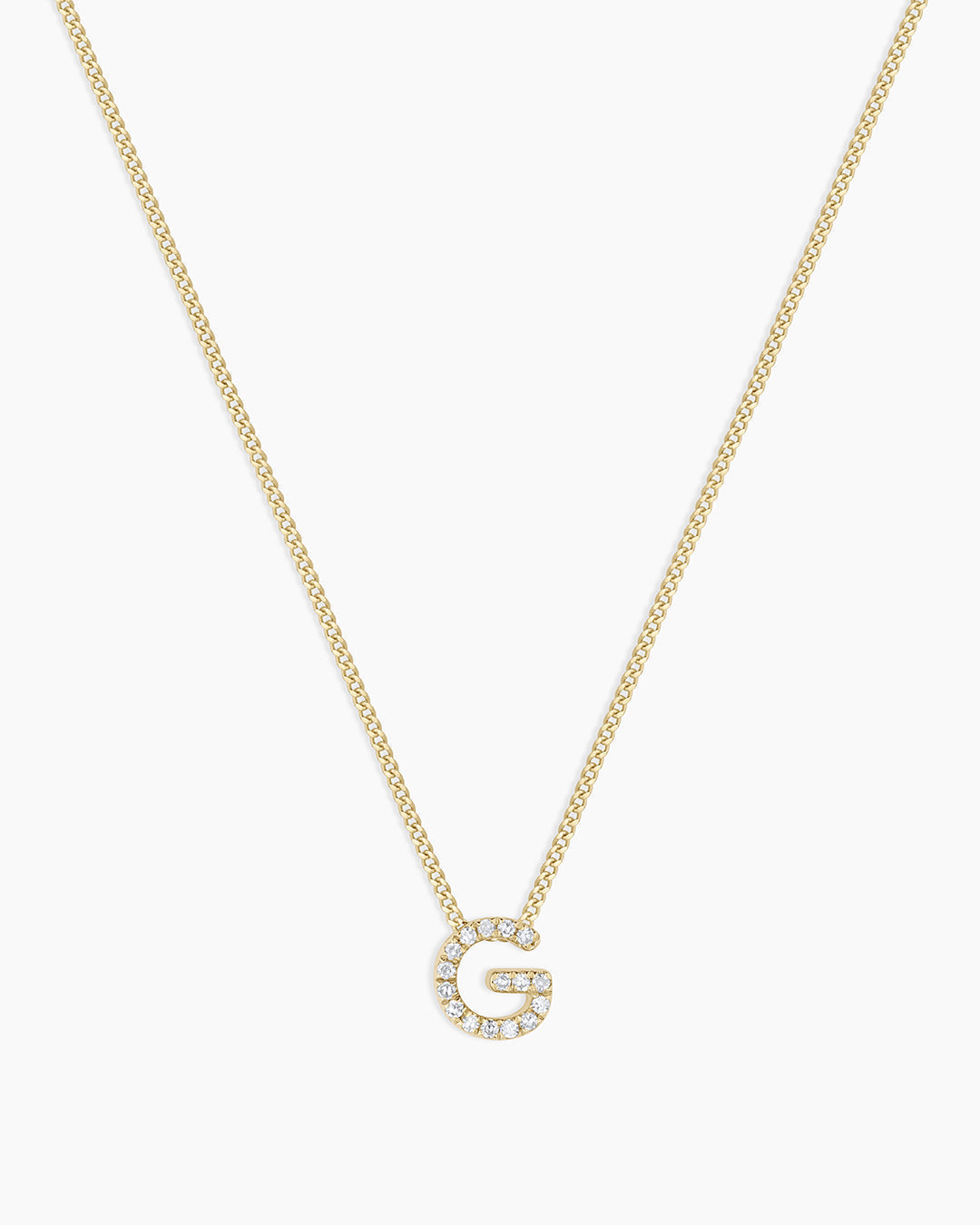 Diamond Alphabet Necklace