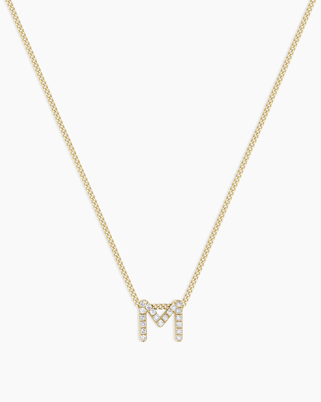 Diamond Alphabet Necklace