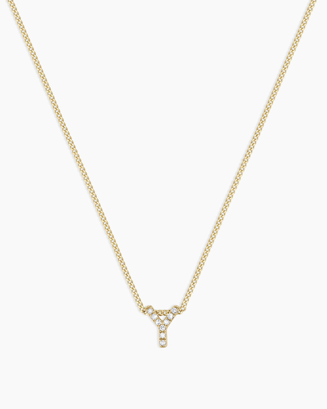Diamond Alphabet Necklace