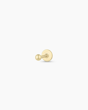 14K Gold Newport Flat Back Single Stud