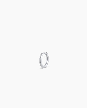 14K White Gold Classic Single Huggie