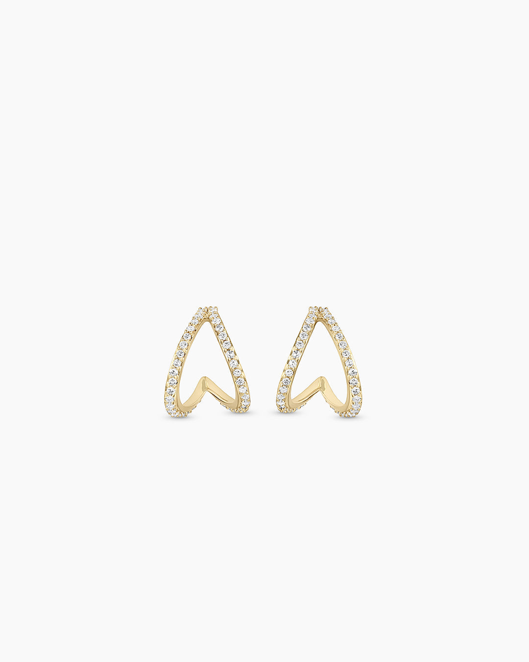 Diamond Pavé Split Huggies