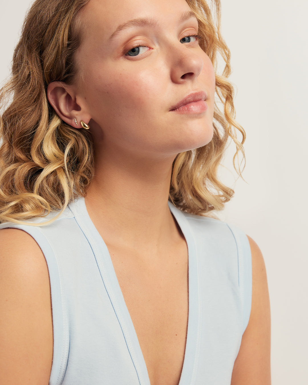 Elle Diamond Row Studs