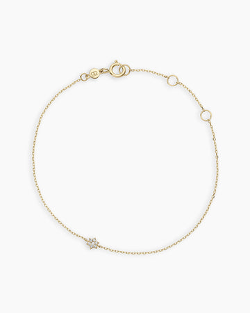 Diamond Star of David Bracelet