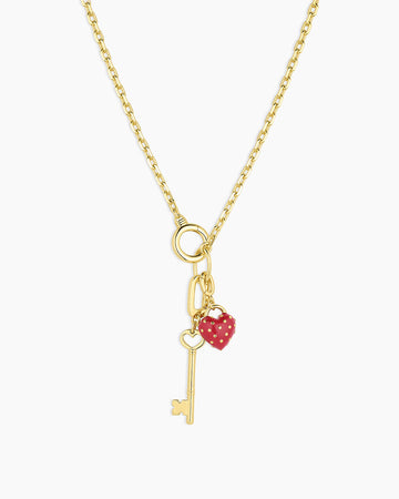 Asher Mini Key To My Heart Necklace