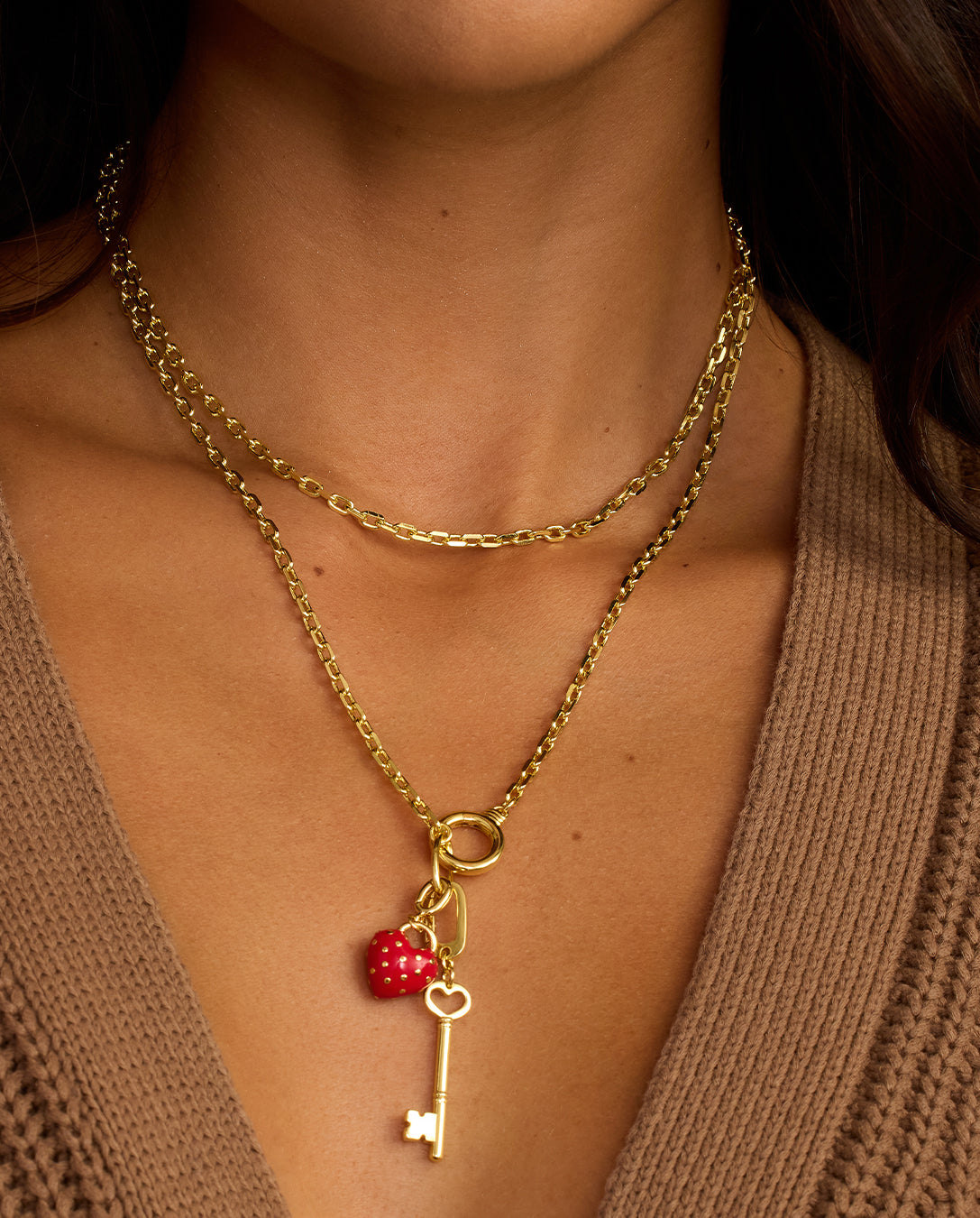 Asher Mini Key To My Heart Necklace