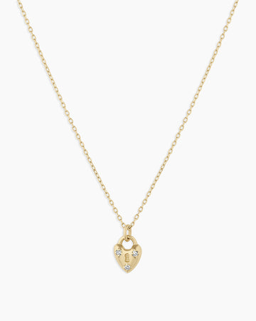 Diamond Bond Lock Necklace