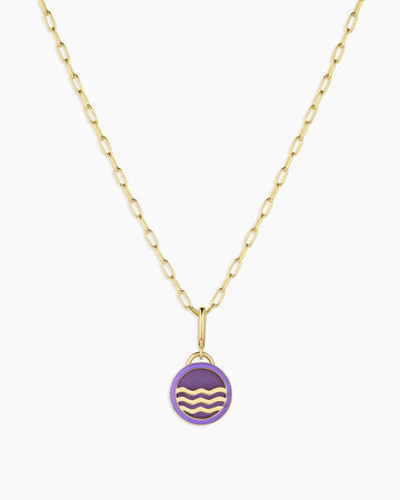 Power Gemstone Parker Charm Necklace Tranquility