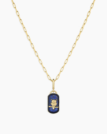 Power Gemstone Parker Charm Necklace Wisdom