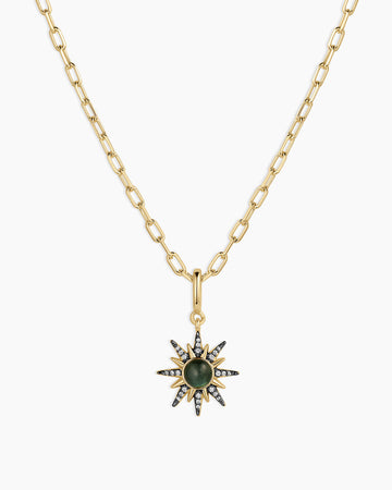 Vintage Burst Charm Necklace