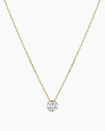 Lab Grown Diamond Halo Necklace