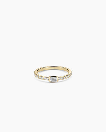 Lab Grown Diamond Emerald Eternity Ring
