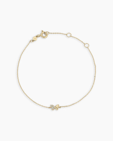 Diamond Bond Butterfly Bracelet