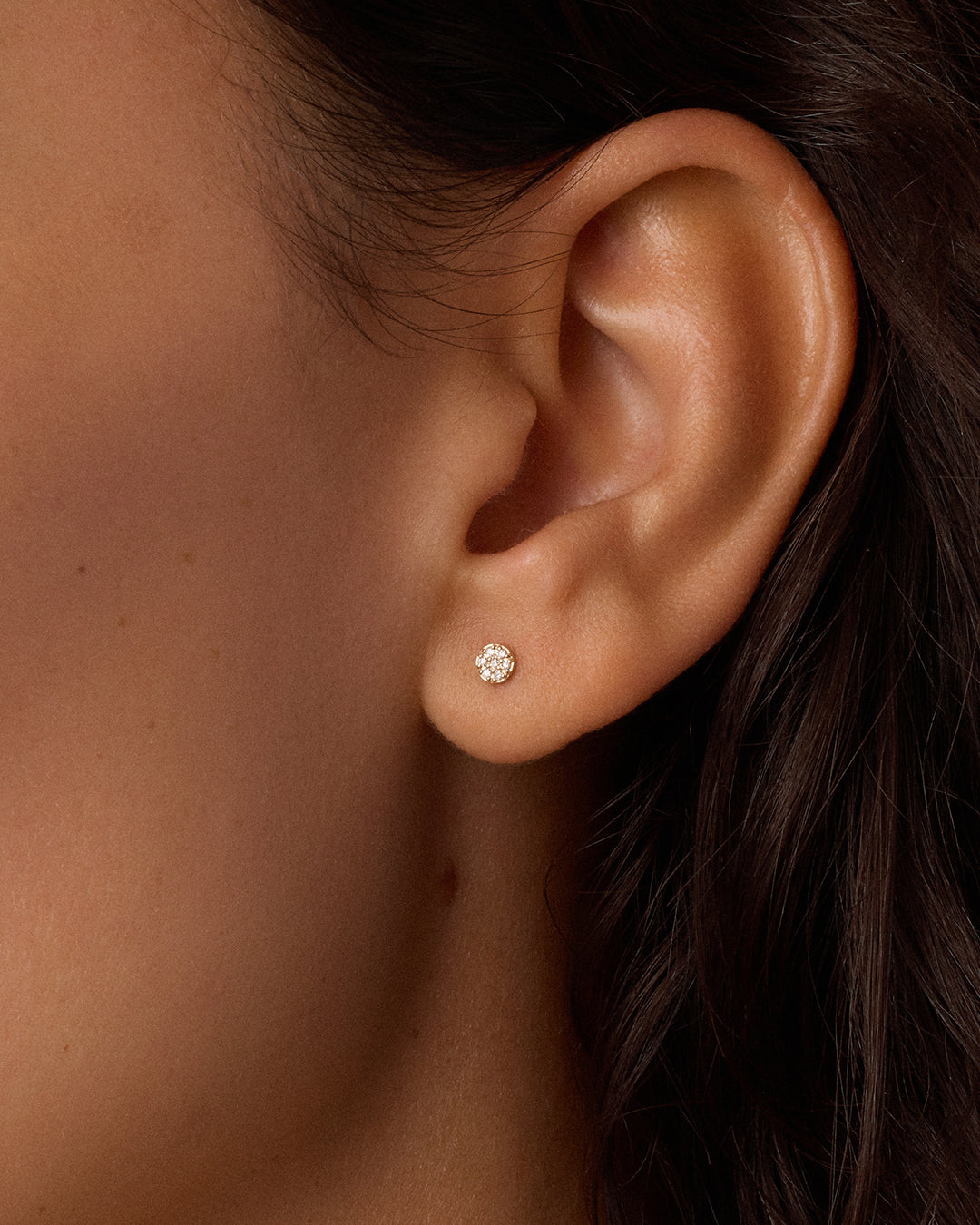 Diamond Pavé Flat Back Studs