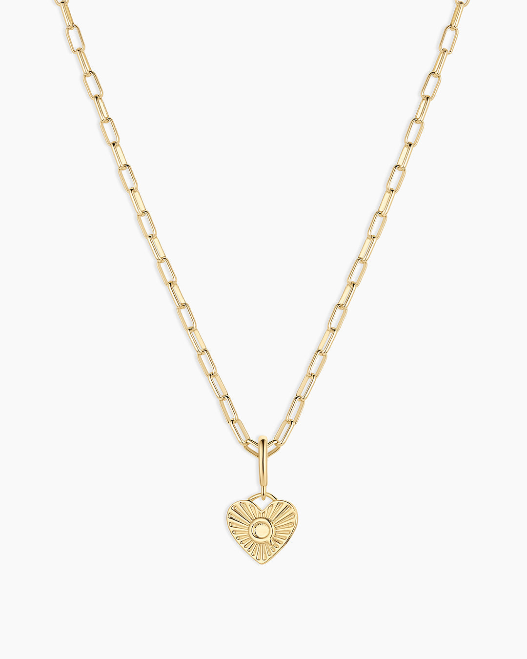 Vintage Heart Alphabet Charm Necklace