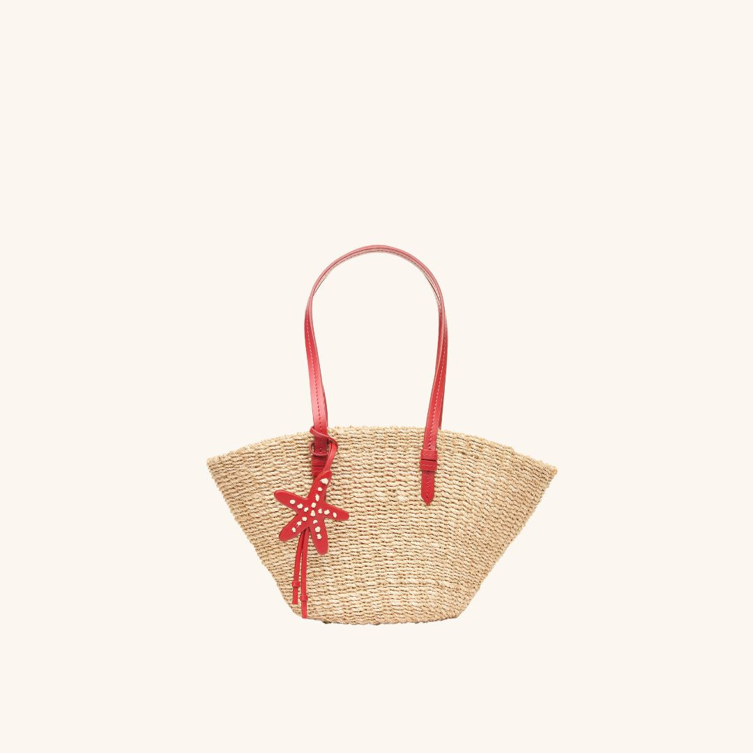 The East West Mini Tote - Tomato