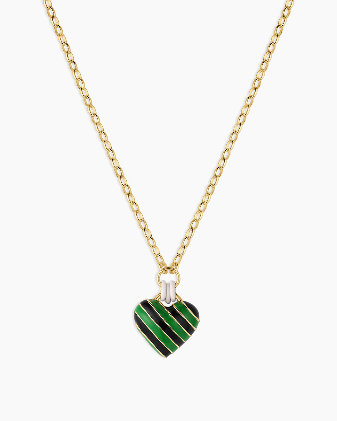 Campbell Enamel Heart Pendant Necklace