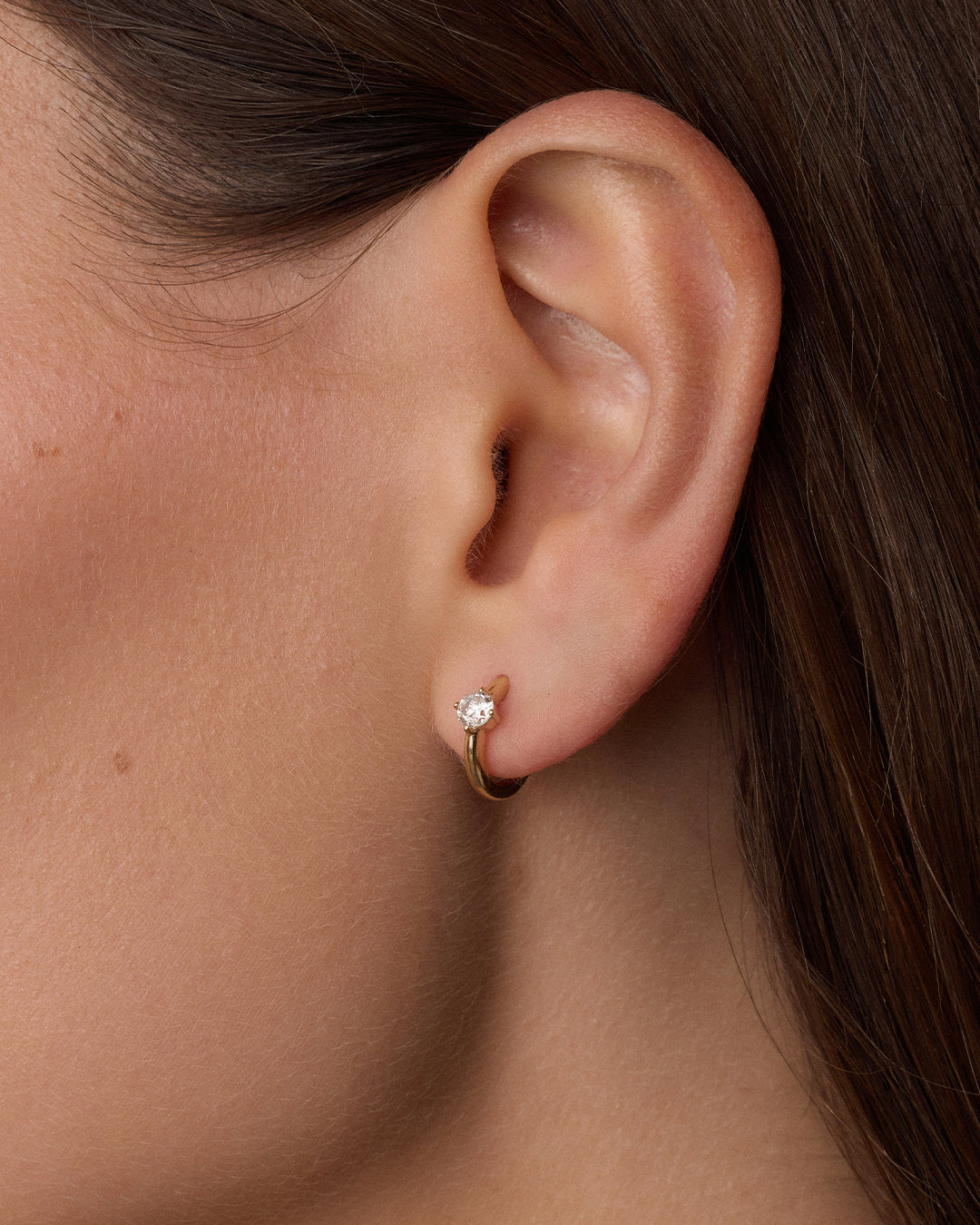 Lab Grown Diamond Solitaire Huggies