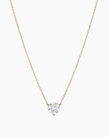Lab Grown Diamond Solitaire Necklace