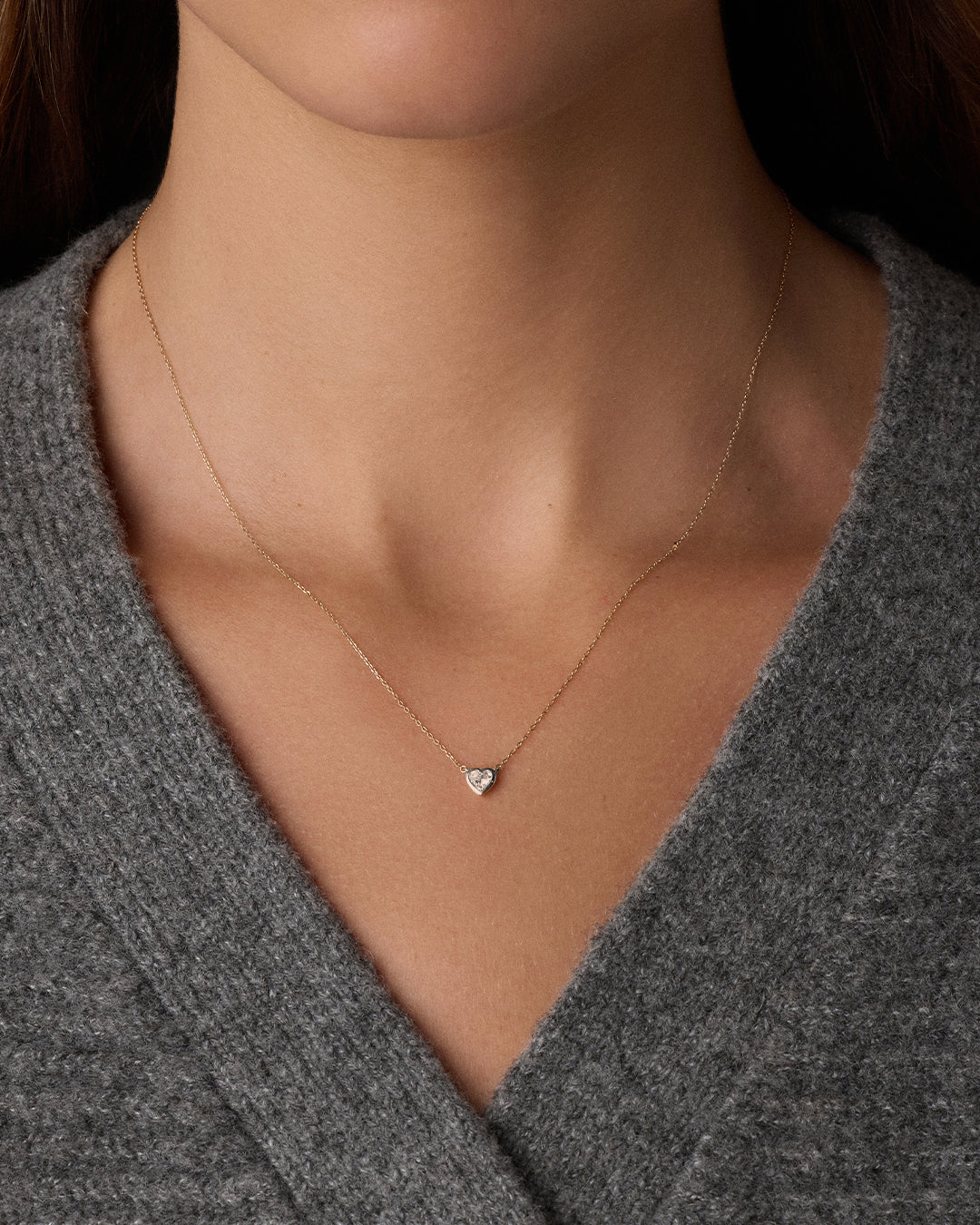 Lab Grown Diamond Heart Necklace
