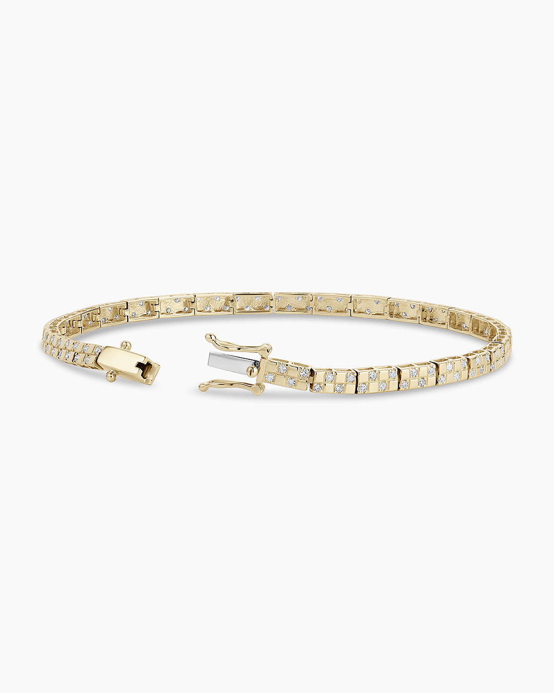 Diamond Checkered Tennis Bracelet